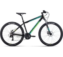 Велосипед FORWARD APACHE 27.5, 2.0 D, CLASSIC, 21 скорость, рост 19, 2022, черный/желтый RBK22FW27938