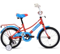 Велосипед FORWARD AZURE 16, 1 скорость, 2022, коралловый/голубой IBK22FW16119