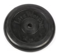 Обрезиненный диск Lite Weights 26 мм, 15 кг, черный 2478LW