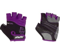 Перчатки для фитнеса Starfit SU-113, черный/фиолетовый/серый УТ-00009567