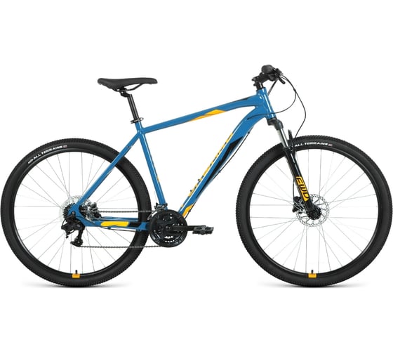 Велосипед FORWARD APACHE 29, 3.2 HD, 2022, бирюзовый/оранжевый RBK22FW29471 1