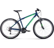 Велосипед FORWARD 27.5 APACHE 1.0 CLASSIC, 2022, рама 19, синий/зеленый/яркий RBK22FW27924