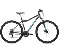 Велосипед FORWARD 29 SPORTING 2.0 DISK, 2023, рама 17, черный/бирюзовый RB3R9813FXBKXTQ