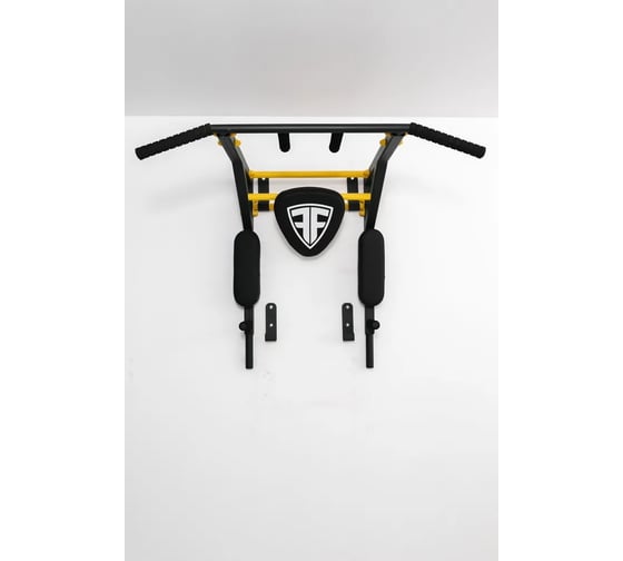 Тренажер 3в1 FerrumForce Турник, брусья, пресс, черно-желтый F0010231-2