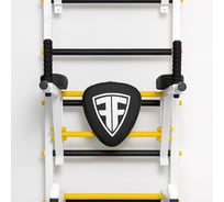 Навесной тренажер FerrumForce Брусья, Пресс и Упор для штанги, бело-желтый F0010300-4
