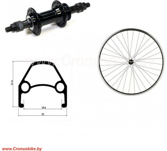 Заднее колесо FORWARD 26'', SW, под V-brake RWR260036024 1