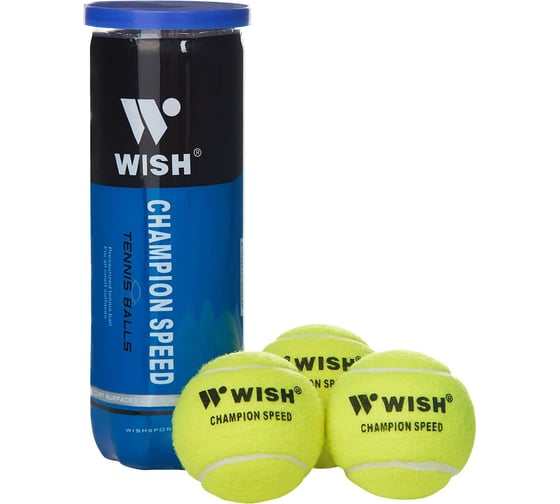 Мяч для большого тенниса WISH Champion Speed 610, 3 шт. ЦБ-00002510