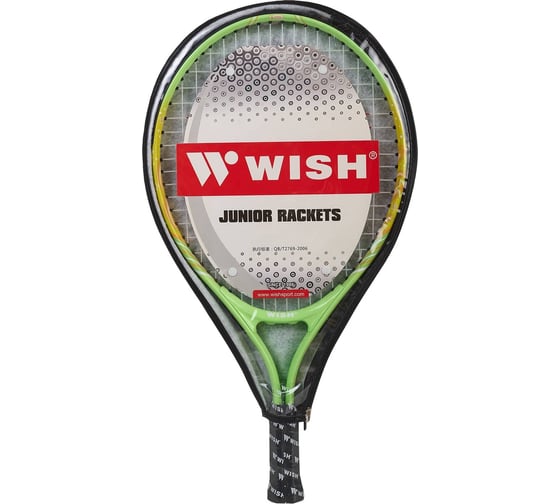 Ракетка для большого тенниса WISH 19'' AlumTec JR 2900, зеленый ЦБ-00002455