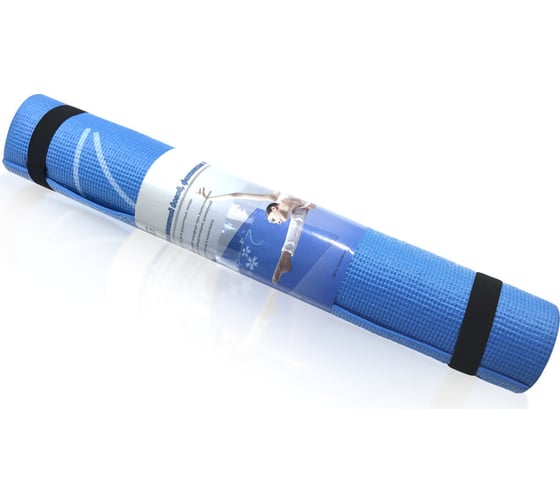 Коврик для йоги и фитнеса SportElite YL-Sports 173х61х0.4 см, с принтом, синий BB8304