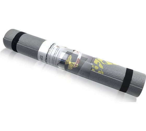 Коврик для йоги и фитнеса SportElite YL-Sports 173х61х0.4 см, с принтом, серый BB8305