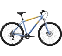 Велосипед STARK 23 Respect диаметр колес 29.1 D Microshift, голубой металлик/синий/оранжевый, размер рамы 22 HQ-0009975