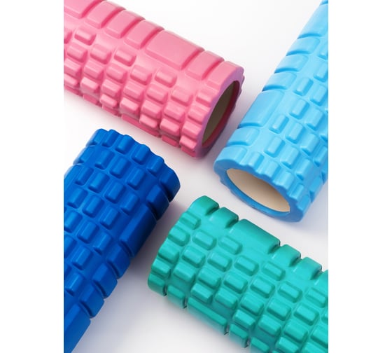 Массажный валик Shark fit 33 см, бирюзовый 28608