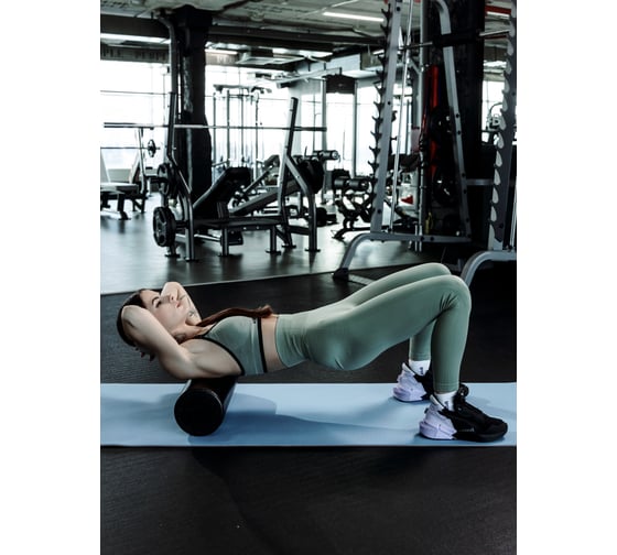 Массажный валик для фитнеса и йоги Shark fit 45x15 см A1870