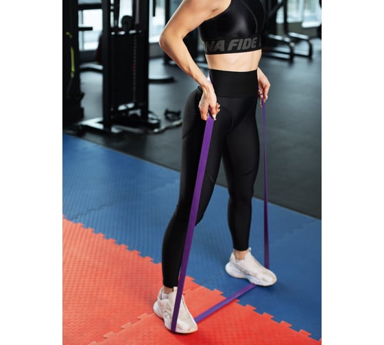 Резинка для фитнеса Shark fit фиолетовая, 16-39 кг 19604