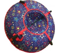 Надувная ватрушка с автокамерой PolyTube 110 см, Орнамент-Звезды PT1173К