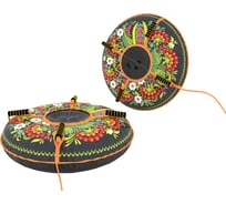 Надувная ватрушка с автокамерой PolyTube Русские Узоры, 110 см PT1115К