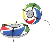 Надувная ватрушка с автокамерой PolyTube Радуга, 120 см PT1219К-20