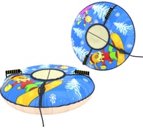 Надувная ватрушка с автокамерой PolyTube Веселый зоопарк (кот и пес), 80 см PT0811К2