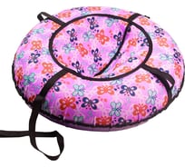 Надувная ватрушка с автокамерой PolyTube Декор-Бабочки 90 см PT0983К