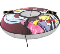 Надувная ватрушка с автокамерой PolyTube Веселый зоопарк (кот) 100 см PT1011К3