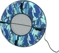 Надувная ватрушка с автокамерой PolyTube Камуфляж 100 см PT1018К