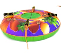 Надувная ватрушка с автокамерой PolyTube Цветы 100 см PT1020К