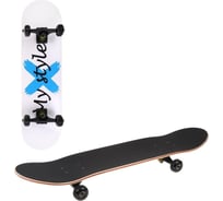 Скейтборд Х-Match, дека клен с наждачным покрытием, 80х20, PU колеса, алюминий, подвеска 649112