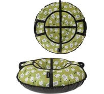 Тюбинг X-match Люкс Мишки зеленые, 90 см 582339