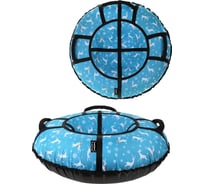 Тюбинг X-match Люкс Олени бирюзовые, 100 см 582391