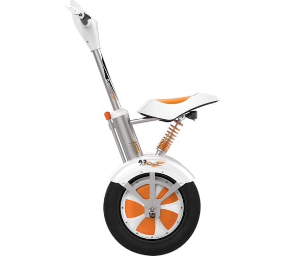Двухколесный гироцикл с рулем и сиденьем Airwheel A3 AW A3-520WH-WHITE-ORANGE