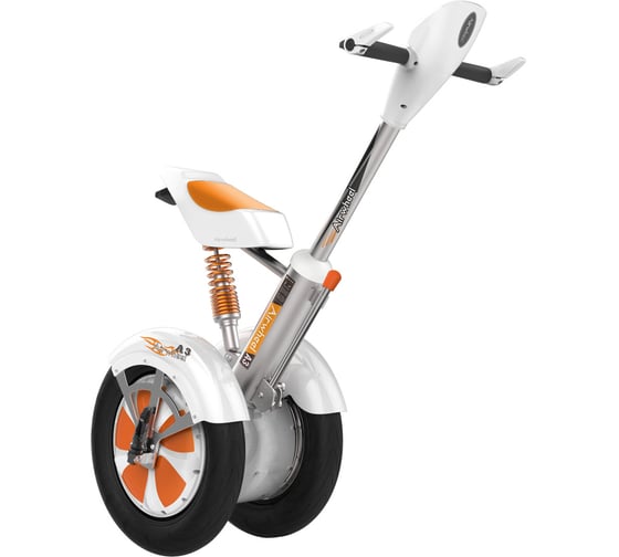 Двухколесный гироцикл с рулем и сиденьем Airwheel A3 AW A3-520WH-WHITE-ORANGE