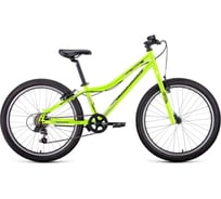 Велосипед FORWARD TITAN 24, 1.0, 2022, ярко-зеленый/темно-серый RBK22FW24841