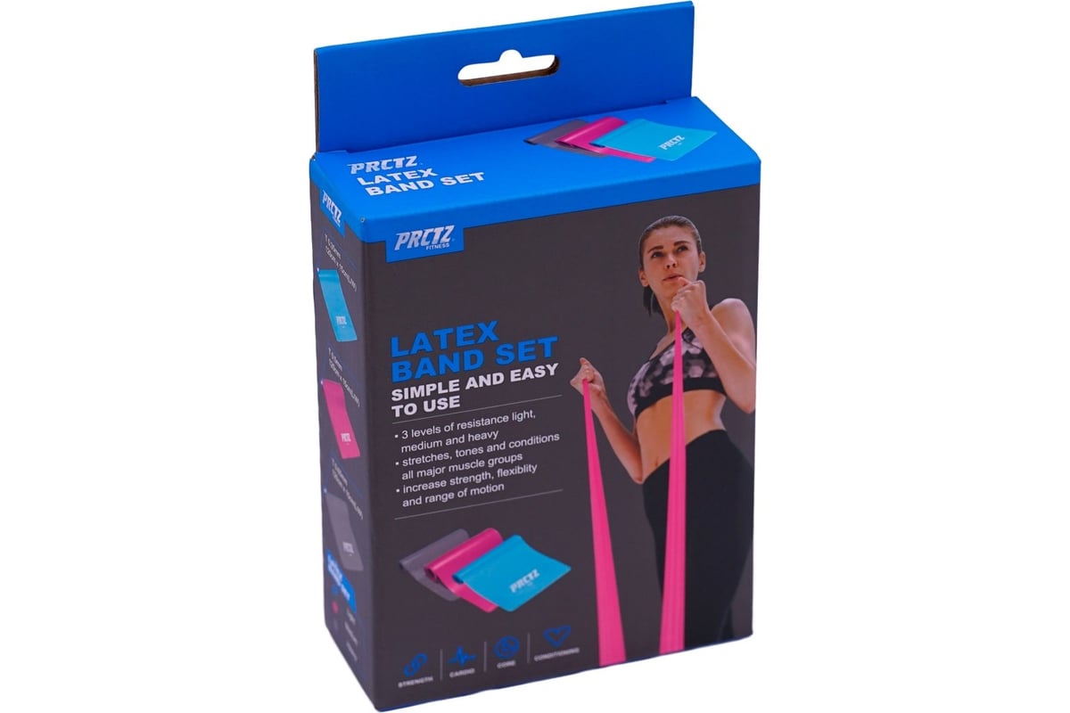 Комплект мини эспандер-лент PRCTZ latex band set, 3 шт. PW5070 - выгодная  цена, отзывы, характеристики, фото - купить в Москве и РФ