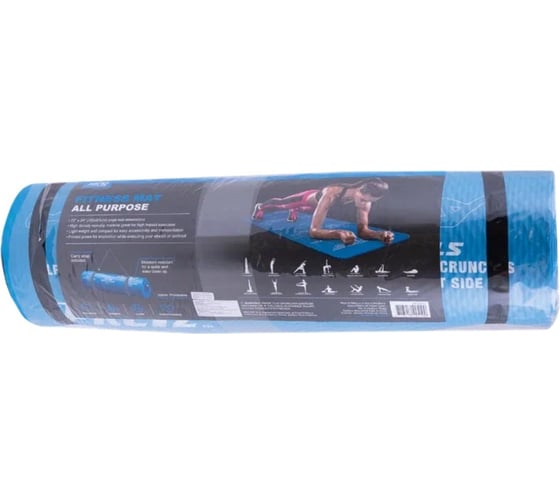 Коврик для фитнеса PRCTZ в комплекте с ремнем-стяжкой all purpose fitness mat,183x61x1 см PF2510