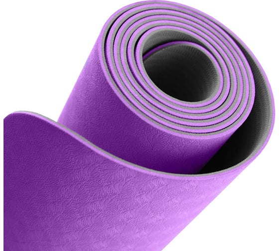 Коврик для йоги двухслойный PRCTZ two tone tpe yoga mat, 173x61x0.6 см PY8470