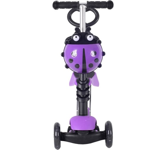 Самокат-беговел Black Aqua MG023D светящиеся колёса, фиолетовый 2000999792892