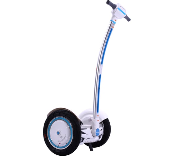 Двухколесный гироцикл с рулем (белый с синим, батарея Sony 520 Вт*ч) Airwheel S3