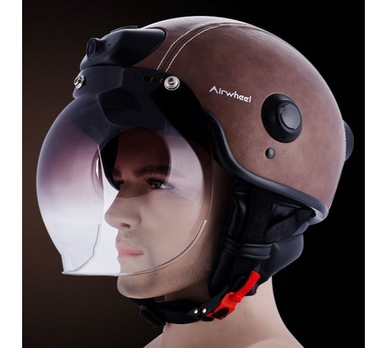 Шлем с камерой Airwheel коричневый, размер M C6 AW C6-BROWN-M