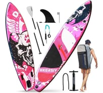 Доска для SUP-серфинга Nonstopika фиолетовый, двухместный Wkersiy SYFC320SKULL