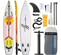 Доска для SUP-серфинга Nonstopika оранжевый, туринговый, Wkersiy SYFD350ORANGE