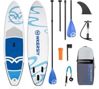 Доска для SUP-серфинга Nonstopika синий, двухместный, Wkersiy SYFA320BLUE