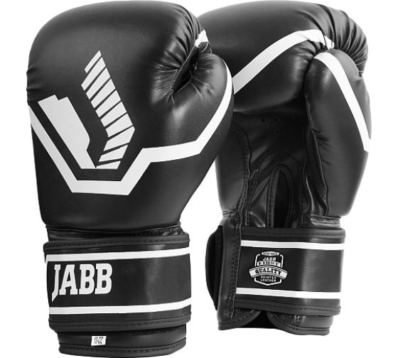 Боксерские перчатки из искусственной кожи Jabb je-2015/basic 25 черные 8ун 4690222172720 1