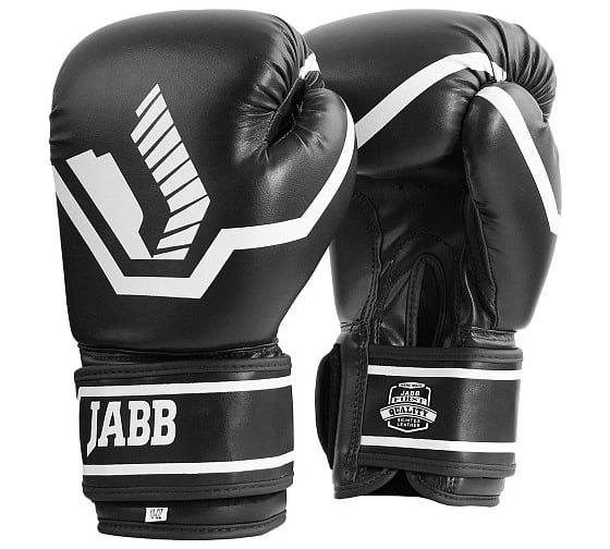 Боксерские перчатки из искусственной кожи Jabb je-2015/basic 25 черные 10ун 4690222172737