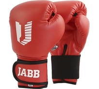 Боксерские перчатки из искусственной кожи Jabb je-2021a/basic jr 21a красные 4ун 4690222164893