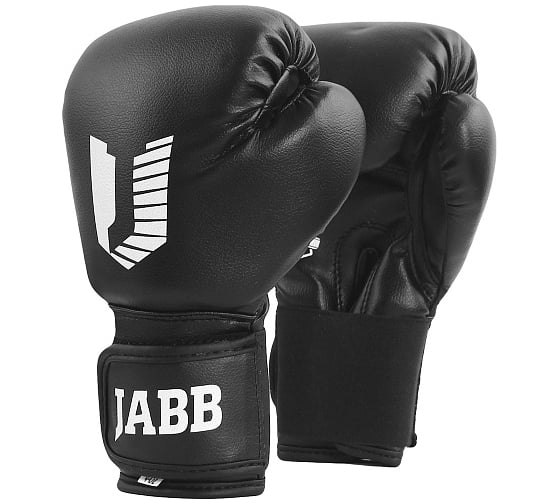Боксерские перчатки из искусственной кожи Jabb je-2021a/basic jr 21a черные 4ун 4690222164930 1