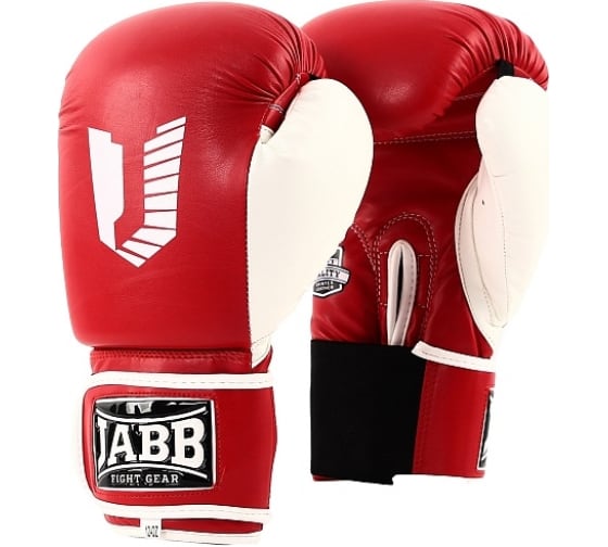 Боксерские перчатки из искусственной кожи Jabb je-4056/eu 56 красные/белые 12ун 4690222165098 1