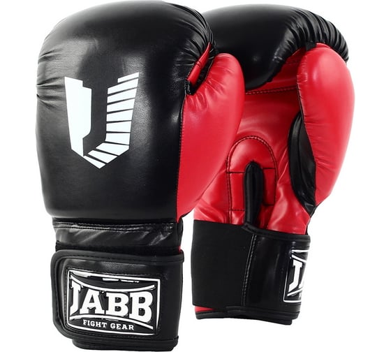 Боксерские перчатки из искусственной кожи Jabb je-4056/eu 56 черные/красные 10ун 4690222165166 1