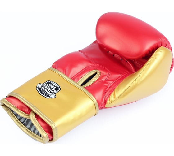 Боксерские перчатки из искусственной кожи Jabb je-4081/us ring красные/золото 8ун 4690222172928