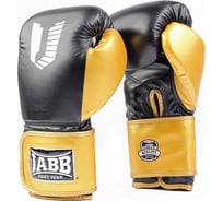 Боксерские перчатки из искусственной кожи Jabb je-4081/us ring черные/золото 10ун 4690222172898