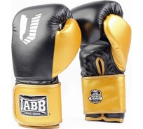 Боксерские перчатки из искусственной кожи Jabb je-4081/us ring черные/золото 14ун 4690222172911